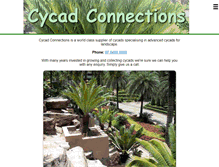 Tablet Screenshot of cycadconnections.com.au